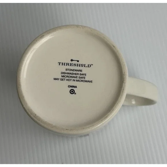 Threshold Stoneware Monogram B Coffee Mug White Black Letter - Picture 7 of 7